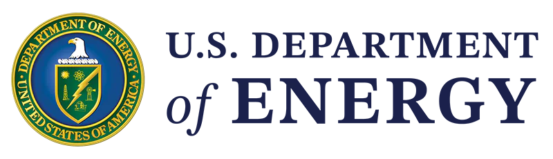 U.S. Department of Energy logo with a shield and eagle.