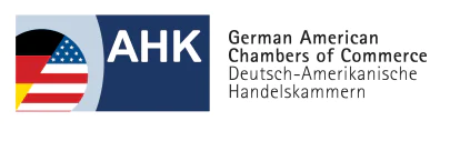 AHK logo with German and American flags, text: 